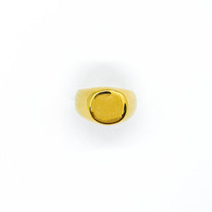 RING • ROUND SIGNET (GOLD)