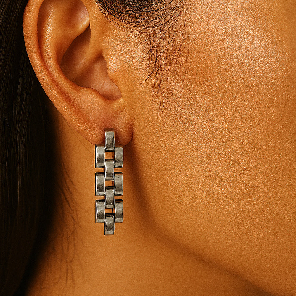 EARRING • CHAINLINK DRIP (SILVER/GOLD)