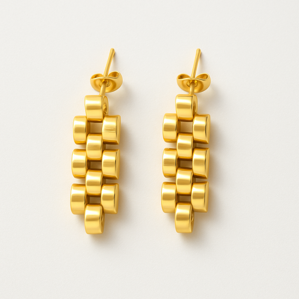 EARRING • CHAINLINK DRIP (SILVER/GOLD)