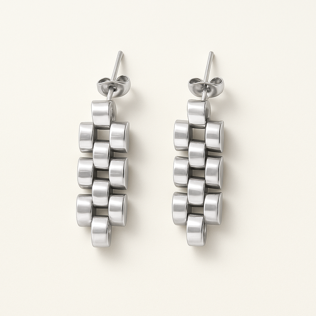 EARRING • CHAINLINK DRIP (SILVER/GOLD)