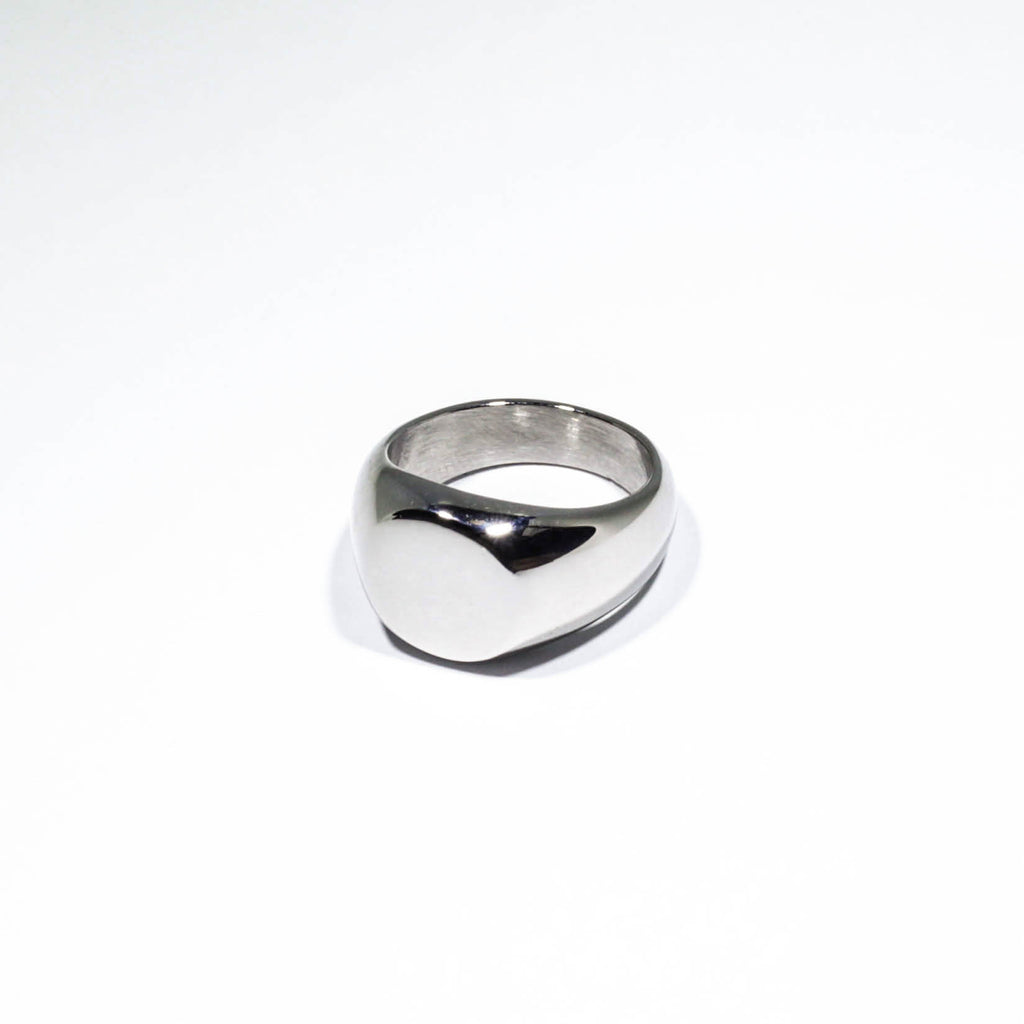 RING • ROUND SIGNET (SILVER)