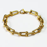 BRACELET • HORSESHOE LINK CHAIN (GOLD)