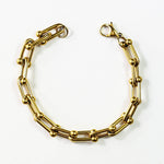 BRACELET • HORSESHOE LINK CHAIN (GOLD)