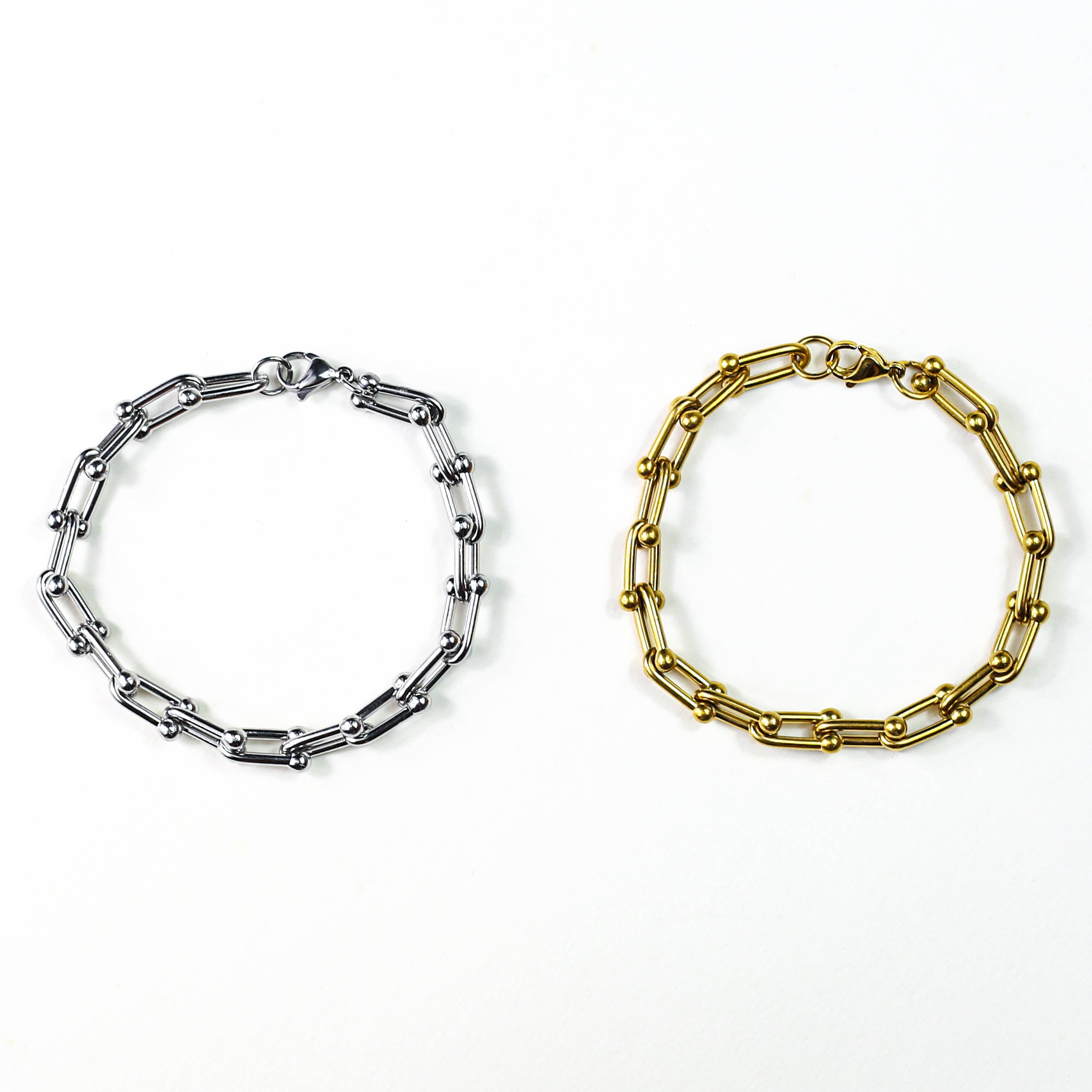 BRACELET • HORSESHOE LINK CHAIN (SILVER)