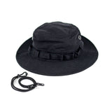 JUNGLE HAT WITH DETACHABLE STRING (BLACK)