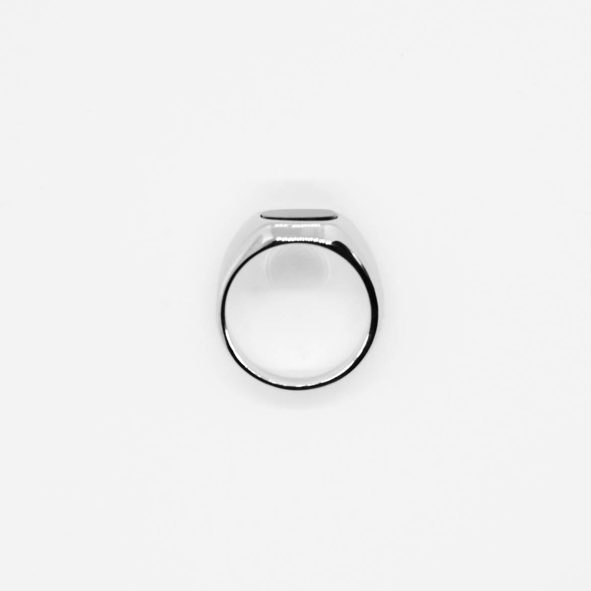 RING • FLAT BLACK ONYX (SILVER)