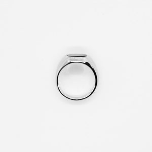 RING • FLAT BLACK ONYX (SILVER)