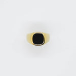 RING • FLAT BLACK ONYX (GOLD)