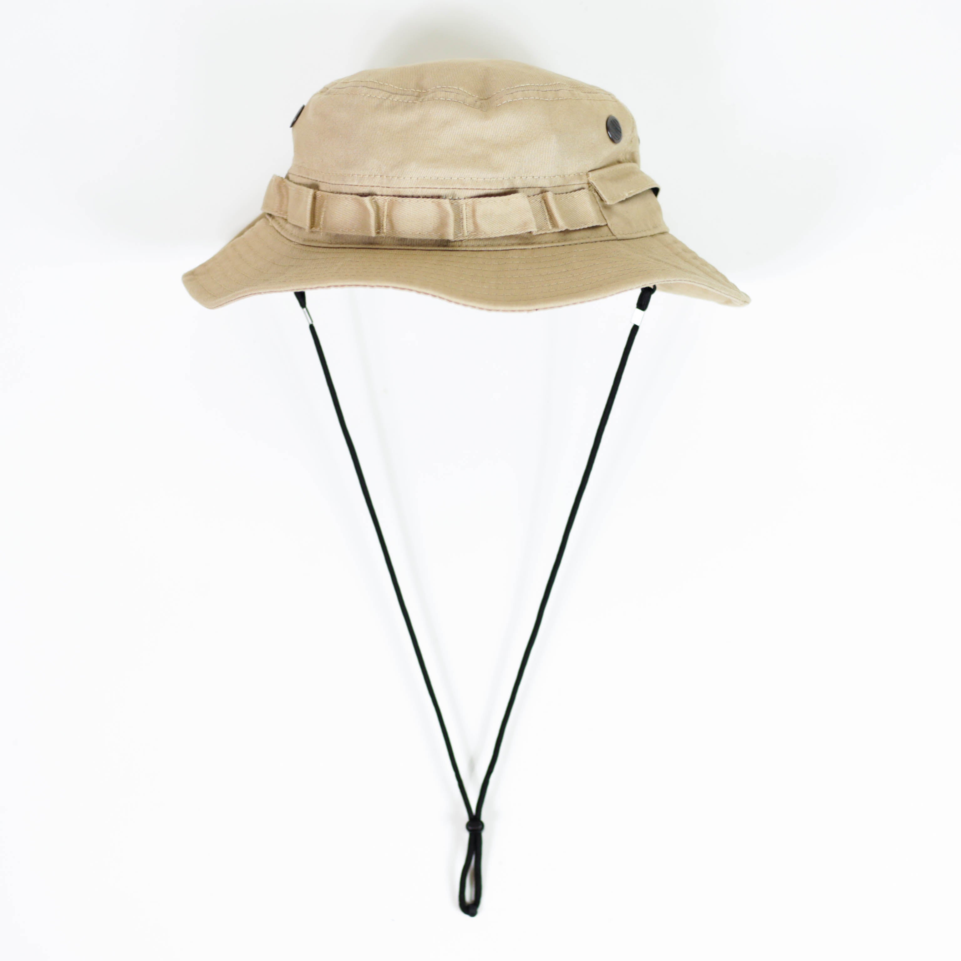 Beige bucket hat with hot sale string