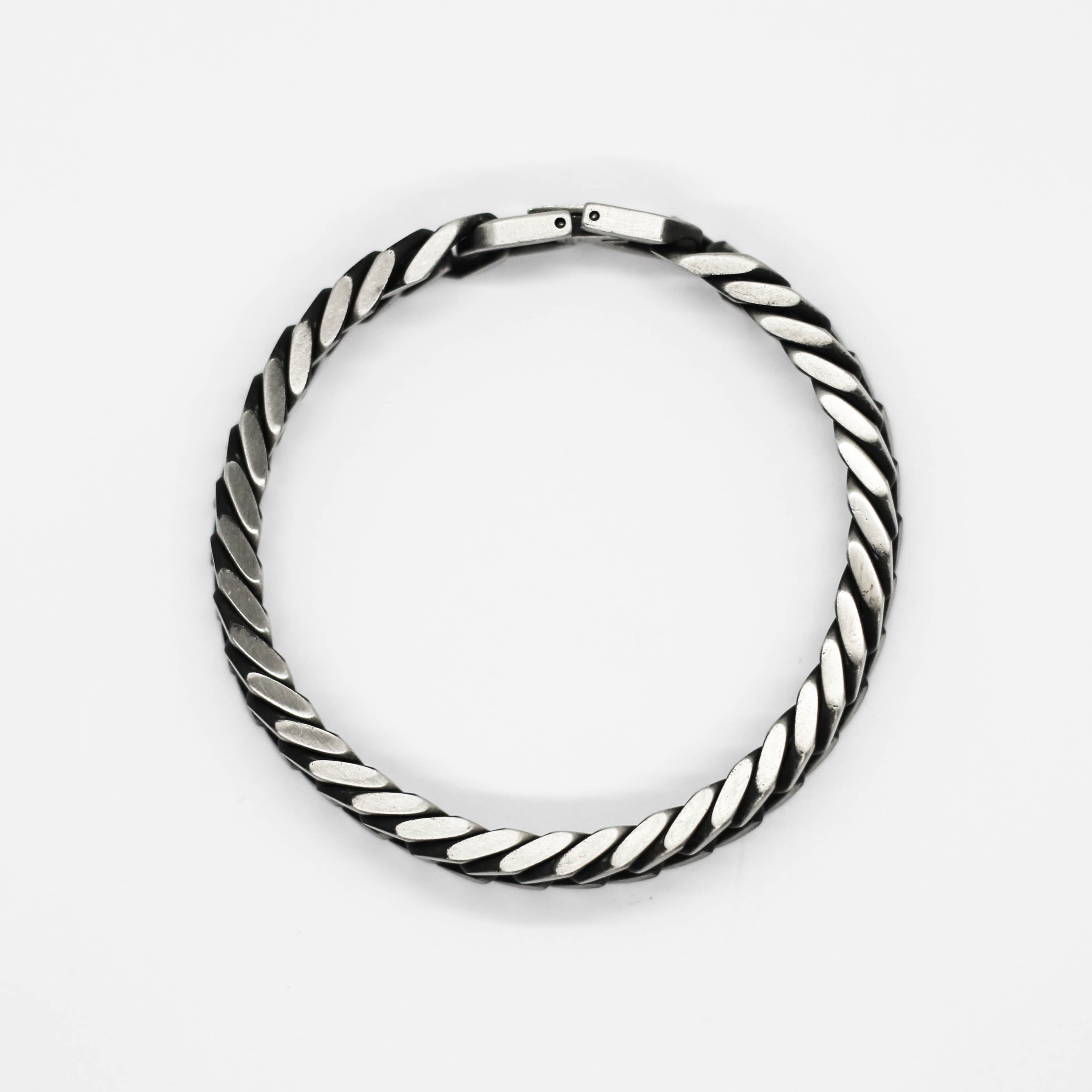 BRACELET • MIAMI CUBAN (MATTE SILVER)