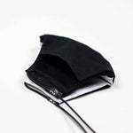 ADJUSTABLE MASK (BLACK & WHITE MASK WITH BLACK STRAP)