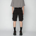 MULTI POCKET CARGO SHORTS (BLACK)