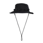 JUNGLE HAT WITH DETACHABLE STRING (BLACK)