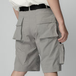 MULTI POCKET CARGO SHORTS (GREY)